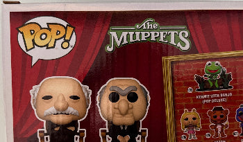 Dave Goelz as Gonzo & Bonnie Erickson Muppet designer "The Muppets" Waldorf & Statler FUNKO POP 2-Pack dual signed