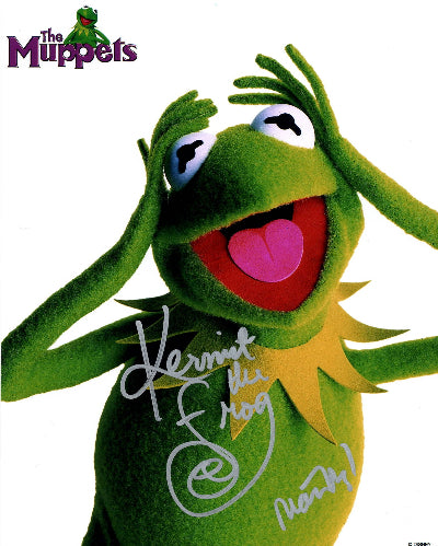 Matt Vogel as Kermit "The Muppet Show" signed 8x10 photo