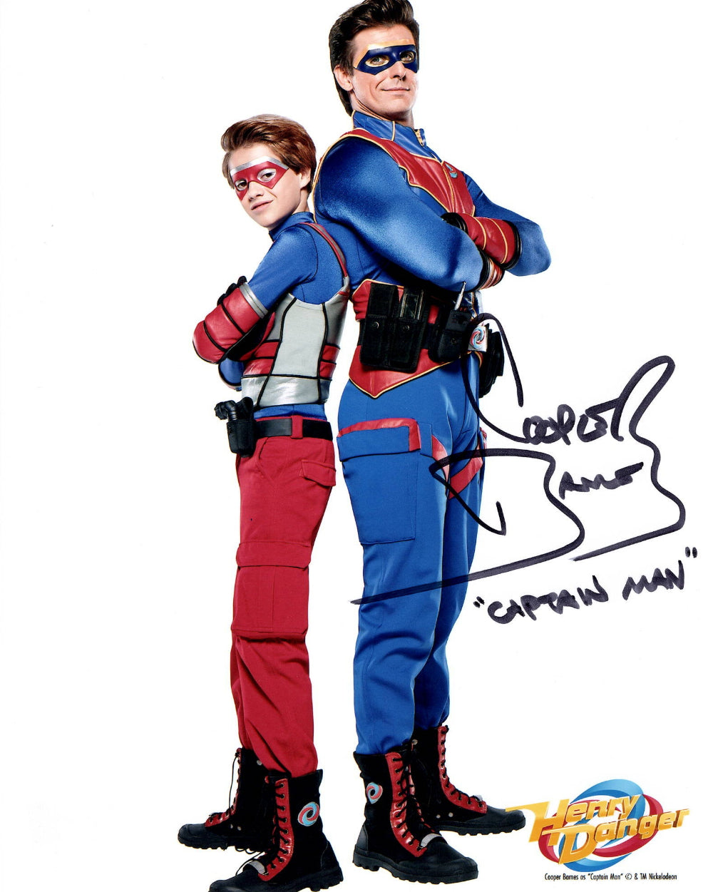Cooper Barnes as Captain Man "Henry Danger" signed 8x10 photo