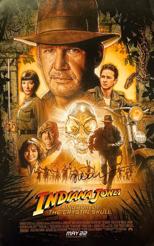 Igor Jijikine "Indiana Jones and the Kingdom of the Crystal Skull" signed 11x17 poster