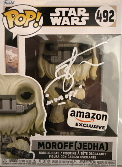 Ian Whyte as Moroff "Star Wars" signed Funko POP #492
