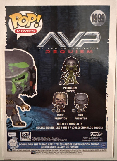 Ian Whyte as The Bull Predator "AVP" signed Funko POP Special Edition Green Blood #1999