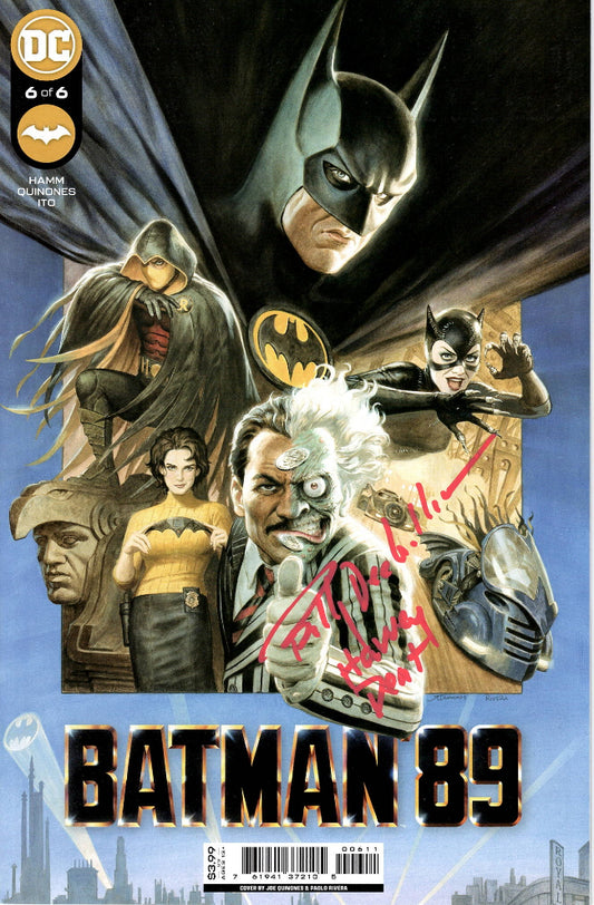 Billy Dee Williams "BATMAN '89" signed comic book