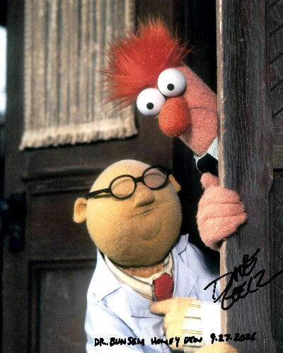Dave Goelz as Bunsen Honeydew "The Muppet Show" signed 8x10 photo