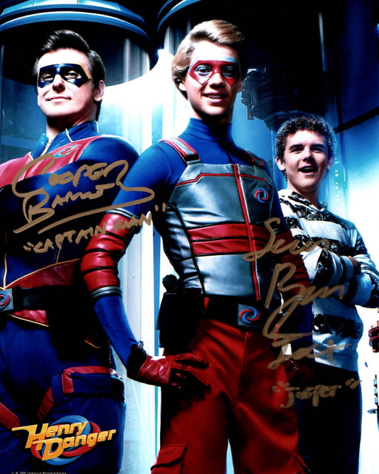 Cooper Barnes & Sean Ryan Fox "Henry Danger" dual signed 8x10 photo