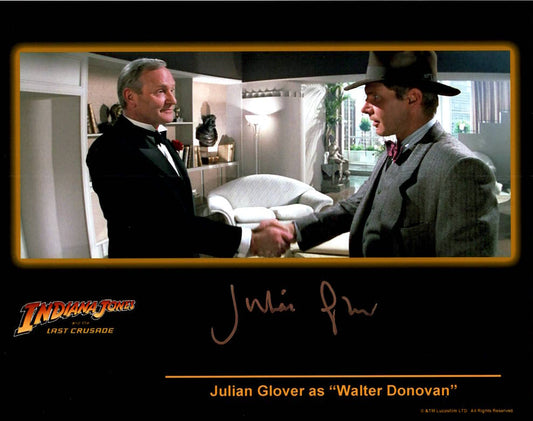 Julian Glover "Indiana Jones and the Last Crusade" signed 8x10 photo