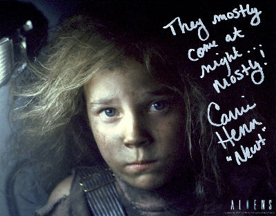 Carrie Henn as Newt "ALIENS" signed 8x10 photo