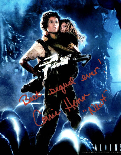 Carrie Henn as Newt "ALIENS" signed 8x10 photo