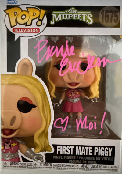 Bonnie Erickson Miss Piggy designer "The Muppets" signed Funko POP First Mate Piggy #1675