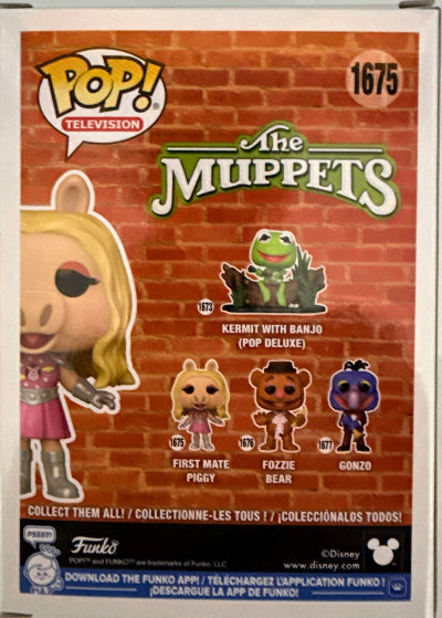 Bonnie Erickson Miss Piggy designer "The Muppets" signed Funko POP First Mate Piggy #1675