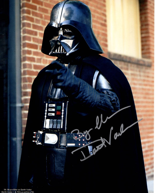 Bryce Eller "Star Wars Darth Vader" signed 8x10 photo