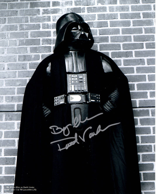 Bryce Eller "Star Wars Darth Vader" signed 8x10 photo