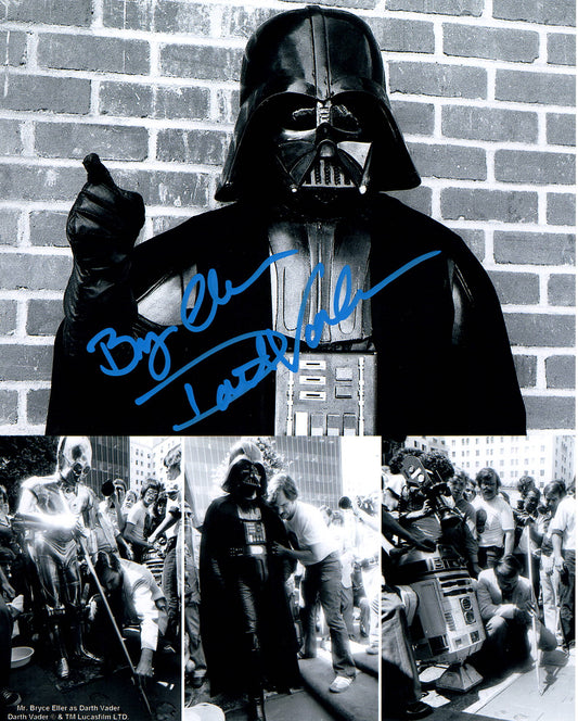 Bryce Eller "Star Wars Darth Vader" signed 8x10 photo